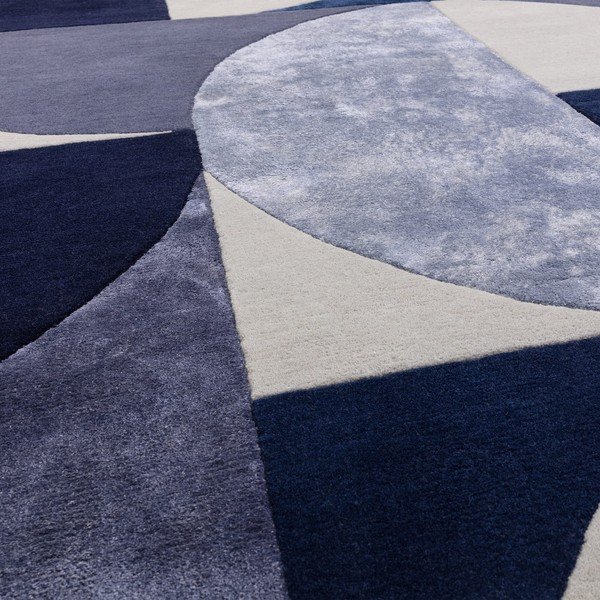 Temno modra volnena preproga 160x230 cm Indigo – Asiatic Carpets-image-2