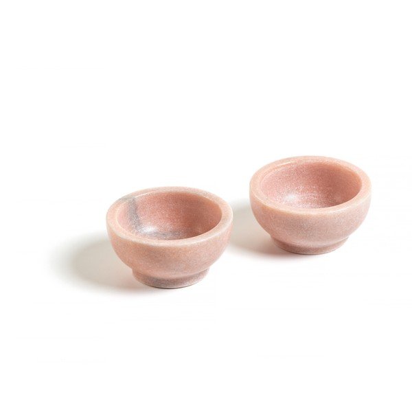 Komplet 2 rožnatih skled Kave Home Callhan