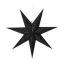 Črna viseča božična svetlobna dekoracija Clara – Markslöjd