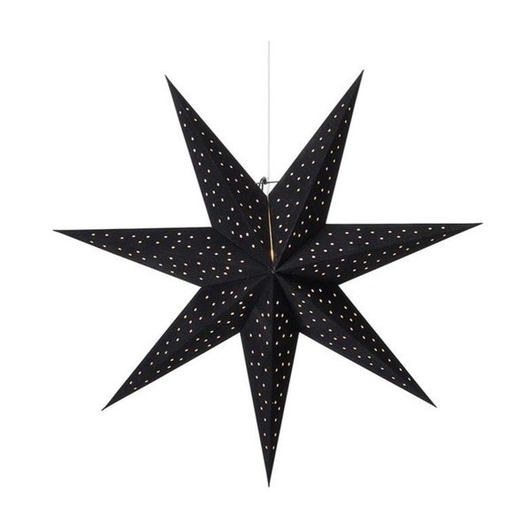 Črna viseča božična svetlobna dekoracija Clara – Markslöjd