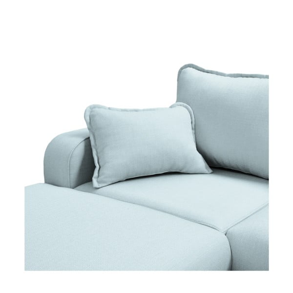 Svetlo modra kotna sedežna garnitura (z levim kotom) Beata – Ropez-image-1