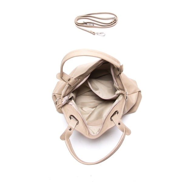 Sivo-rjava usnjena torbica Luisa Vannini Nena-image-3