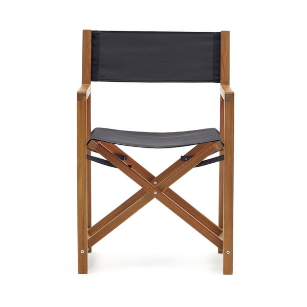 Črn lesen vrtni stol Thianna - Kave Home-image-1