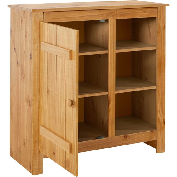 Omarica iz masivnega bora v naravni barvi 90x90 cm Bertram – Støraa-image-3