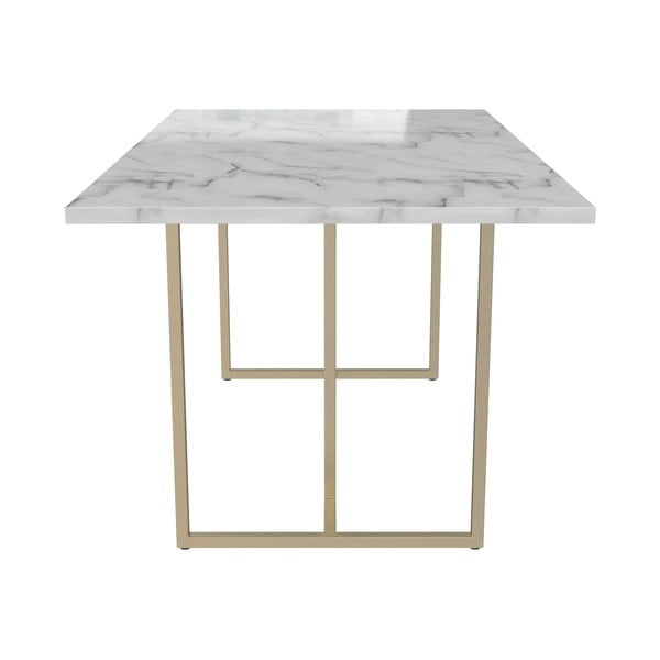 Jedilna miza v marmornem dekorju 90x160 cm Astor – CosmoLiving by Cosmopolitan-image-1