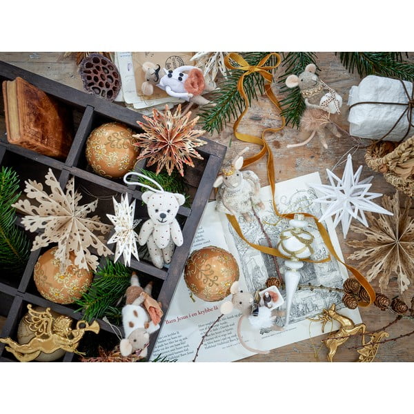 Papirnate viseča božična dekoracija v kompletu 6 ks Star – Bloomingville-image-3