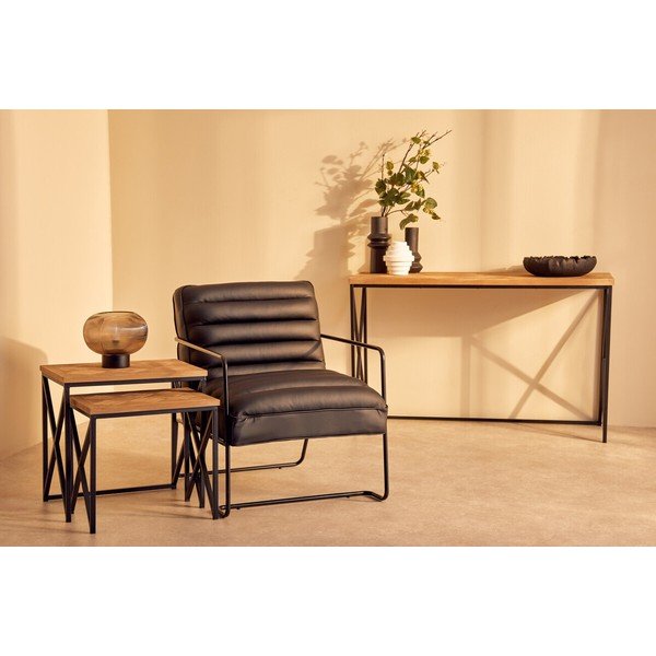Stranska mizica iz masivne jelke v naravni barvi 48x120 cm Kickford – Premier Housewares-image-3
