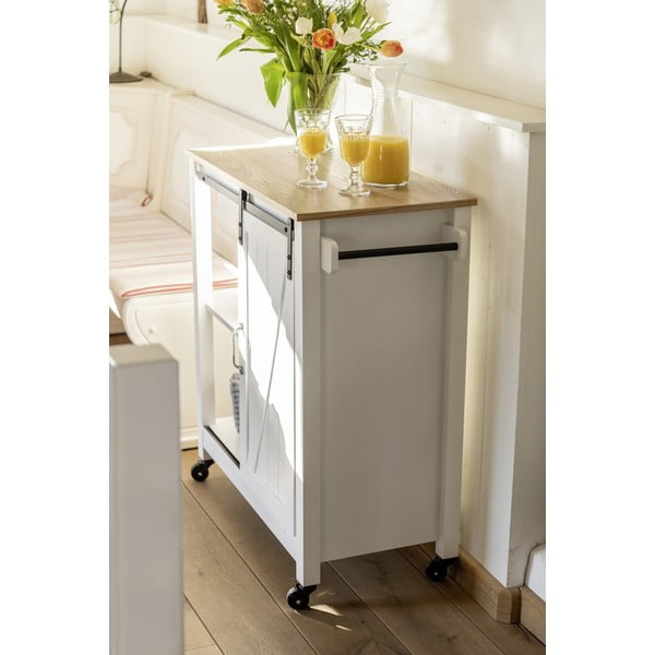 Servirni voziček na kolesih 40x80 cm Country House – Wenko-image-2