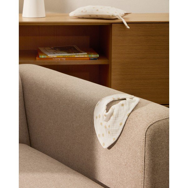 Kremno beli/v barvi terakote bombažni slinčki v kompletu 2 ks Olna – Kave Home-image-2