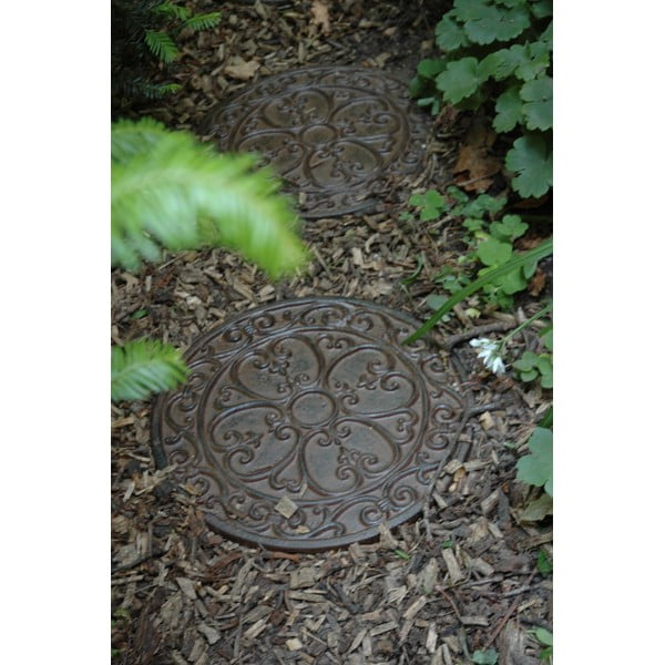Kovinska vrtna podloga za stopanje Ornament – Esschert Design-image-1