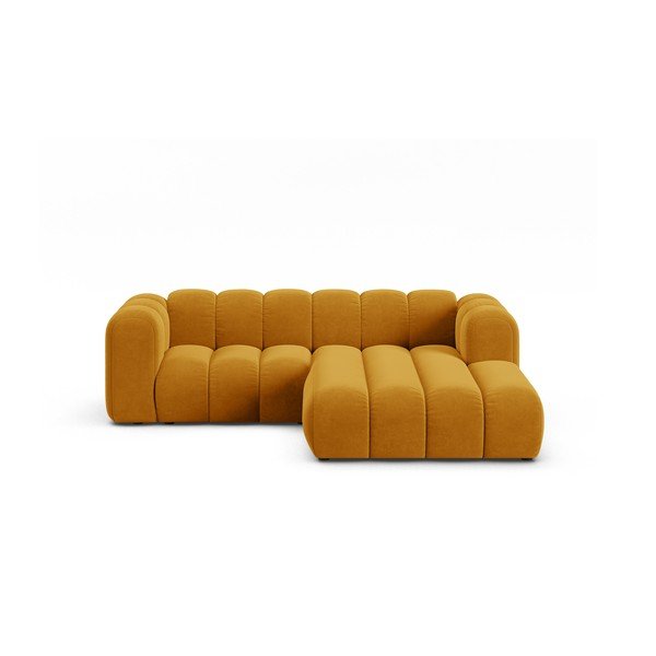 Rumena kotna sedežna garnitura (desni kot) Lupine – Micadoni Home