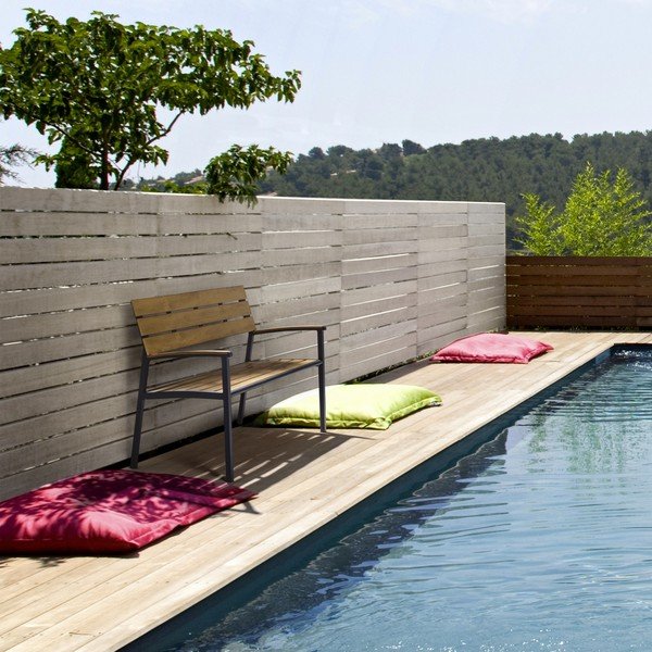 Kovinska vrtna klop v naravni barvi Isak – Bizzotto-image-1