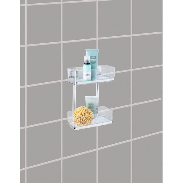 Dvonivojska polica Wenko Vacuum-Loc, 14 x 25,5 cm-image-1