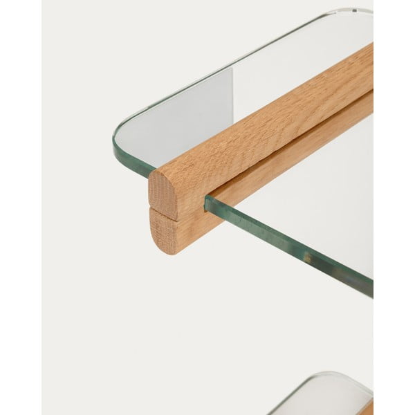 Steklen sistem modularnih polic v naravni barvi 110x98x30,5 cm Sitra – Kave Home-image-4