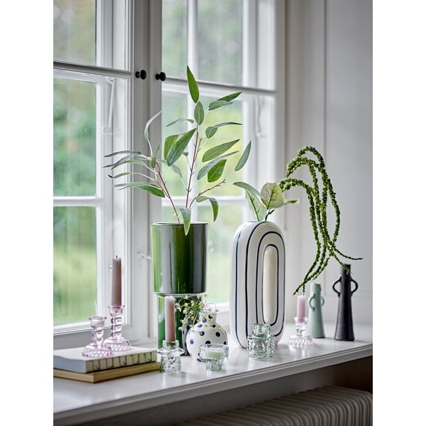 Bela keramična ročno poslikana vaza (višina 11 cm) Fian – Bloomingville-image-2