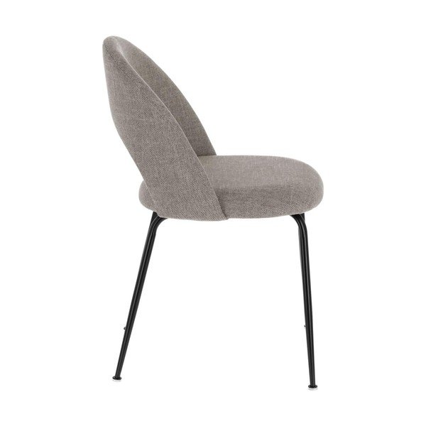 Siv oblazinjen jedilni stol Mahalia – Kave Home-image-3