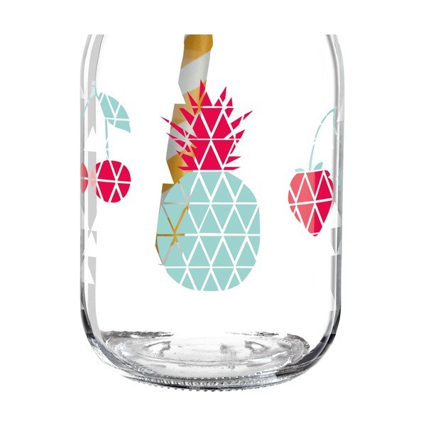 Kozarec s pokrovom in slamico Ritzenhoff Kathrin Stockebrand Ananas, 445 ml-image-4