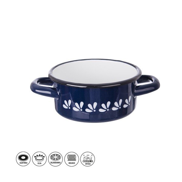 Modra emajlirana posoda Orion, 0,6 l-image-3