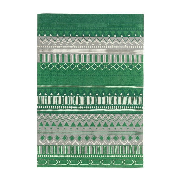 Zelena preproga Azijske preproge Tribal Mix, 120 x 170 cm