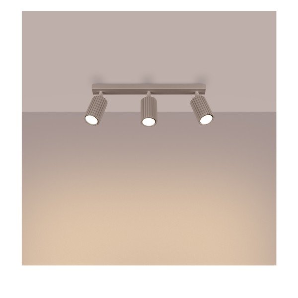 Sivorjavo kovinsko točkovno svetilo 6,5x45 cm Gleam – Sollux-image-1