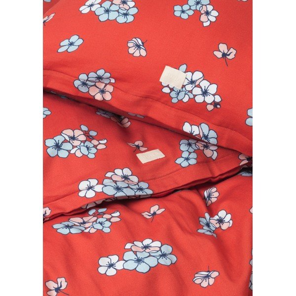 Opečnata podaljšana posteljnina za zakonsko posteljo iz bombažnega satena 200x220 cm Grand Pleasantly – JUNA-image-3