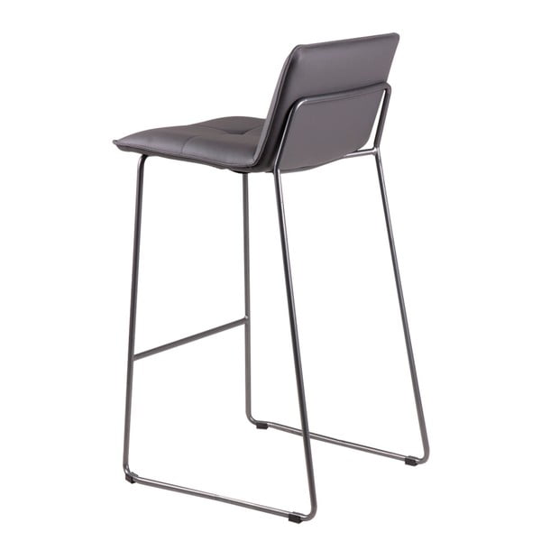 Komplet 2 sivih barskih stolov sømcasa Lou-image-1