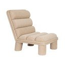 Bež fotelj iz tkanine bouclé Fern – Dutchbone