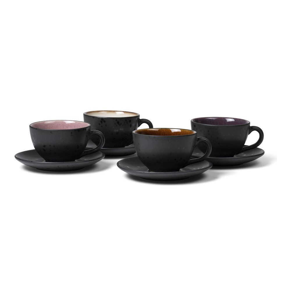 Črne keramične skodelice v kompletu 4 ks 240 ml Gastro Black/Mix