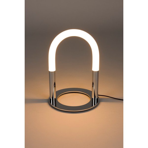 Kovinska LED zatemnitvena namizna svetilka v srebrni barvi (višina 36 cm) Arch – Zuiver-image-1