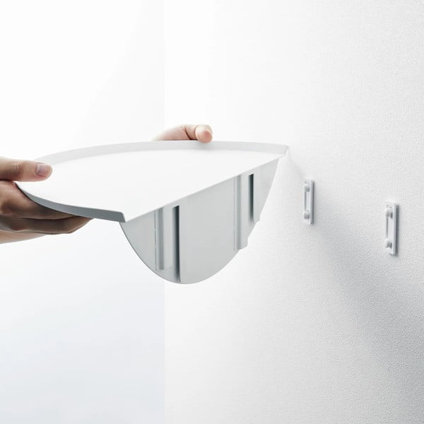 Bela kovinska polica 40 cm Tower – YAMAZAKI-image-4