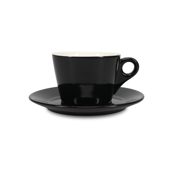 Črna porcelanasta skodelica za latte 280 ml Barista – BonBistro-image-2