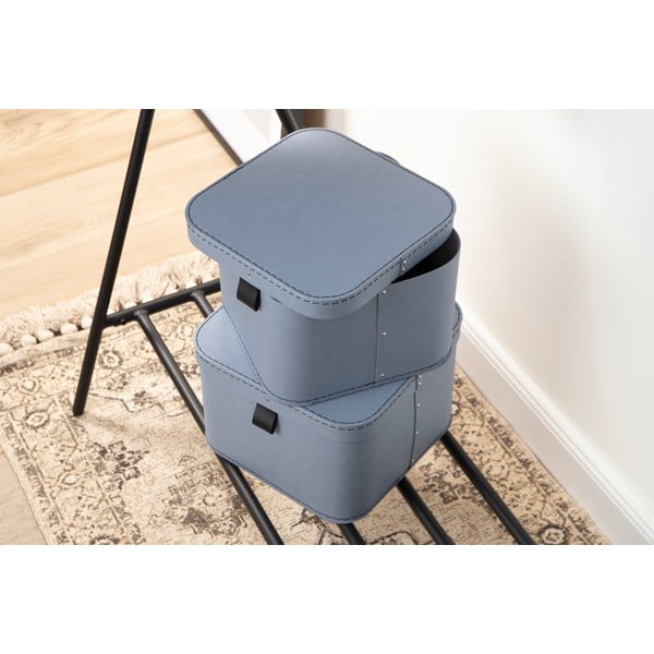 Kartonaste škatle za shranjevanje s pokrovom v kompletu 2 ks Ludvig – Bigso Box of Sweden-image-2