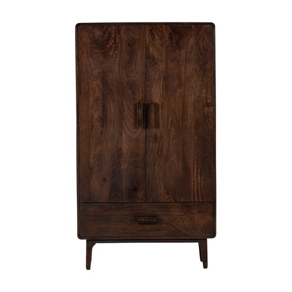 Omarica iz masivnega manga v temni naravni barvi 85x150x35 cm Liya – WOOOD-image-2