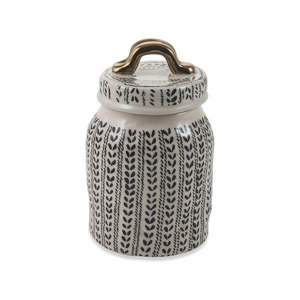 Črno kameninasto steklo majhno Villa d'Este Masai, višina 19 cm-image-1