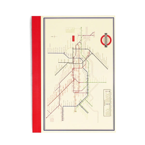 A6 zvezek 60 str. Heritage Tube Map – Rex London