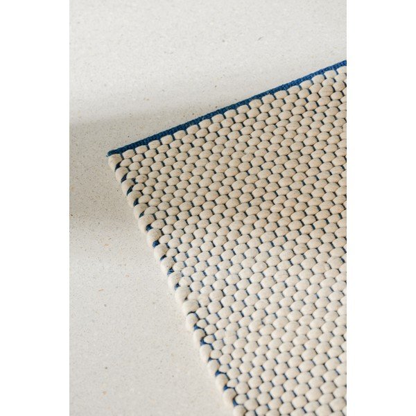 Modra/bež ročno tkana volnena preproga 170x240 cm Lenu – noo.ma-image-3