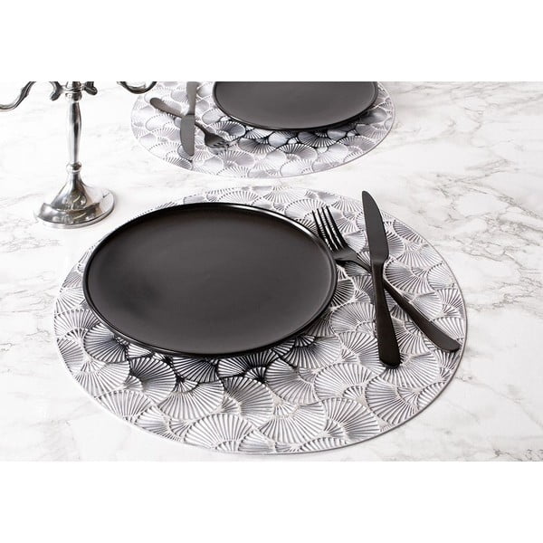 Srebren pogrinjek Tiseco Home Studio, ⌀ 38 cm-image-1