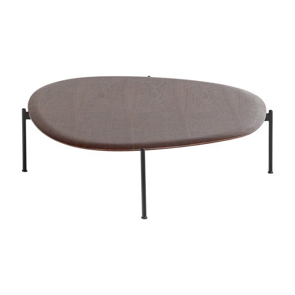 Klubska mizica v temni naravni barvi 97x121 cm Kota – WOOOD-image-4