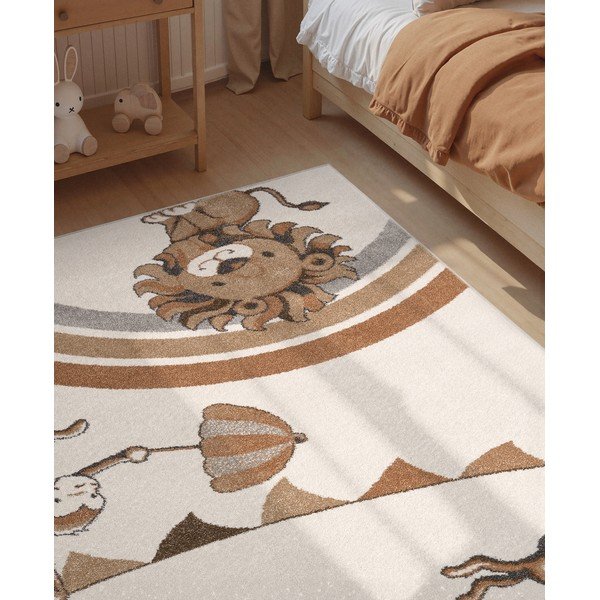 Kremno bela otroška preproga 160x230 cm Roar like a Lion Rainbow Party – Villeroy&Boch-image-2