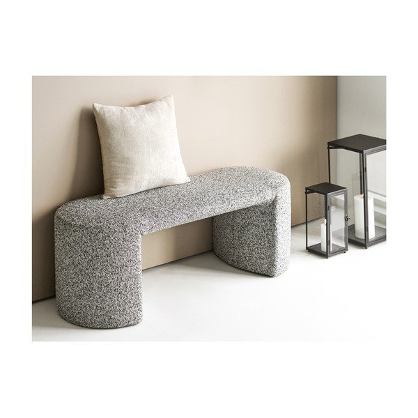 Siva klop iz tkanine bouclé Westport – House Nordic-image-3