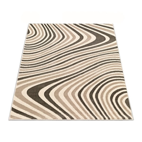Preproga Webtappeti Reflex Brown Stripes, 80 x 150 cm