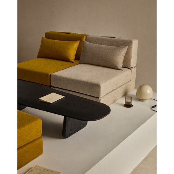 Sivo-bež raztegljiv fotelj Arty – Kave Home-image-2