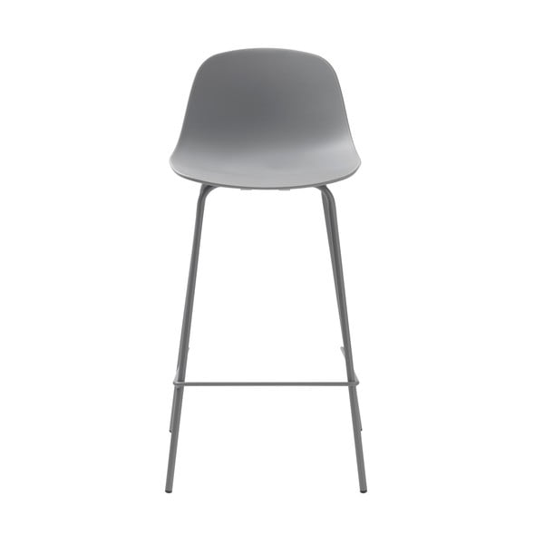 Siv plastičen barski stol 92,5 cm Whitby – Unique Furniture