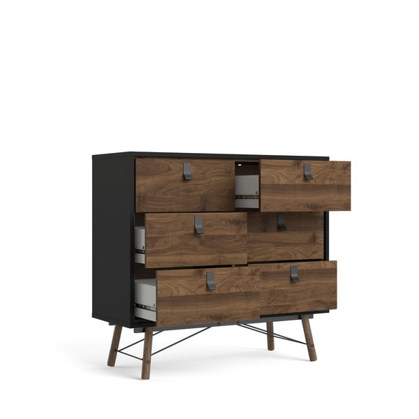 Temno rjava komoda Tvilum Ry, 102 x 95 cm-image-4
