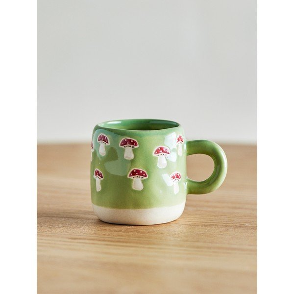 Zelena otroška skodelica iz kamenine 110 ml Millie – Bloomingville Mini-image-1