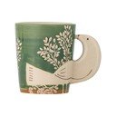 Zelena keramična skodelica za kapučino 260 ml Hezha – Bloomingville