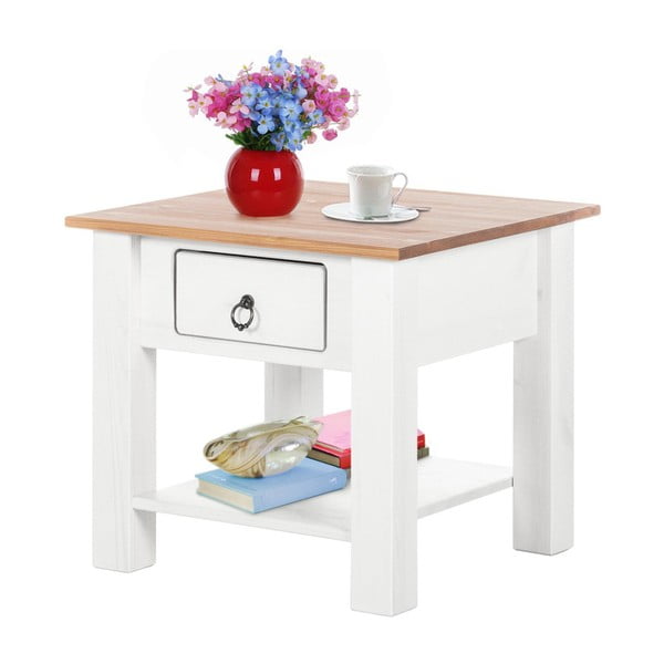 Bela kavna kavna mizica iz borovega lesa Støraa Klein-image-1