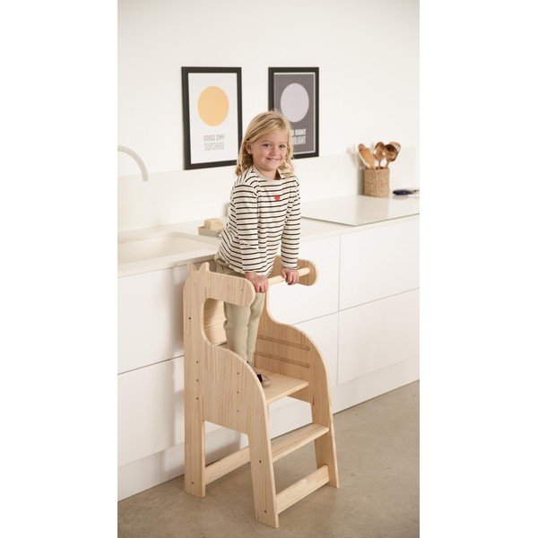 Otroški stol iz masivnega bora Little Nice Things Giraffe-image-3