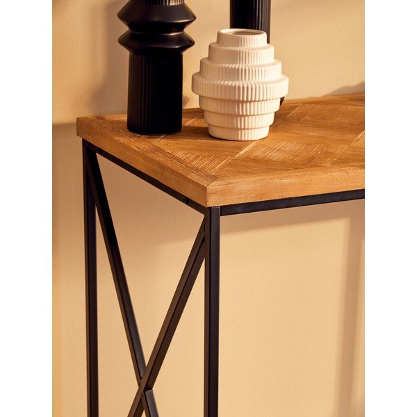 Stranska mizica iz masivne jelke v naravni barvi 48x120 cm Kickford – Premier Housewares-image-4