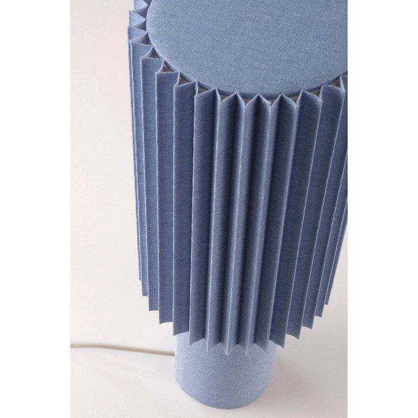 Modra lanena namizna svetilka (višina 45 cm) Harriet – Jotex-image-4